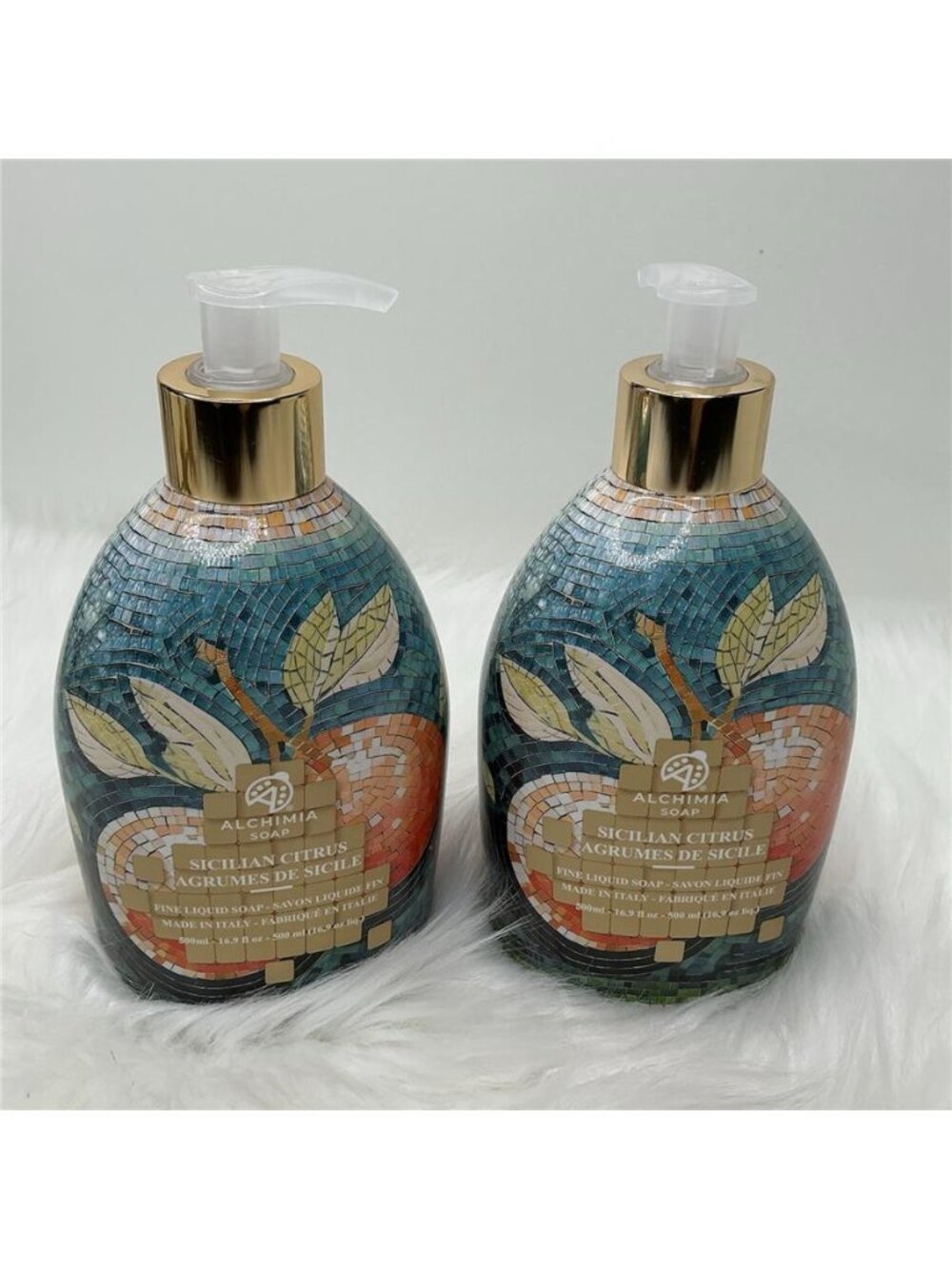 2 Liquid Soap Alchimia Fine Luxury SICILIAN CITRUS 16.9oz New